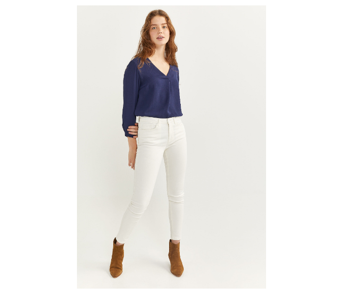 Springfield SS20 Plain Trouser EU 40 For Women - White - Zoom Image 1