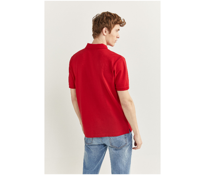 Springfield SS20 Basic Polo T Shirt Medium - Dark Red - Zoom Image 3