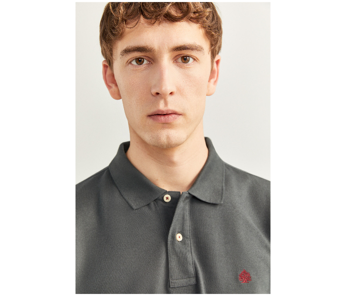 Springfield SS20 Basic Polo T Shirt Large - Ash Grey - Zoom Image 2