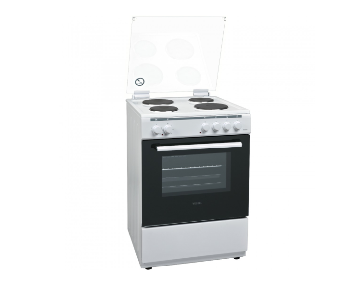 Vestel F66SH04 60x60 Cm Cooking Range With 4Hotplates - Stainless Steel and Black(duplicate) - Zoom Image