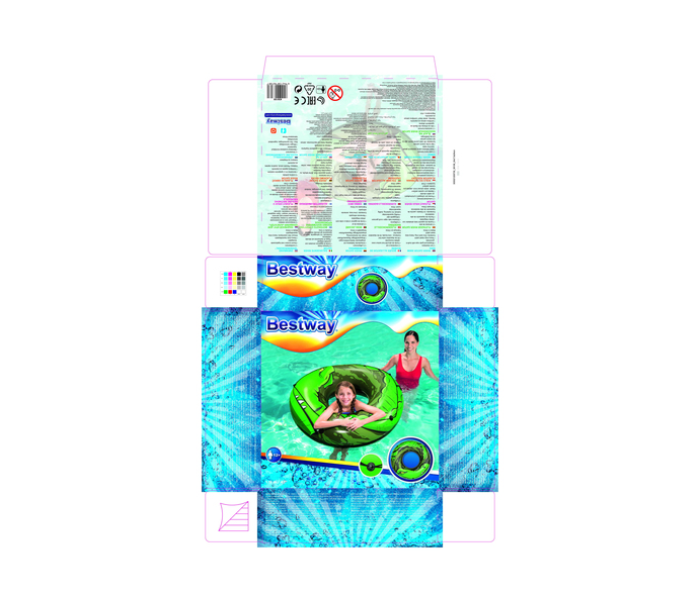 Bestway 36108 River Gator Swim Ring - Green - Zoom Image 6