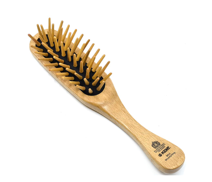 Kent KB Mini WoodyHog Detangling Beech-wood Travel Brush - Wood - Zoom Image 1