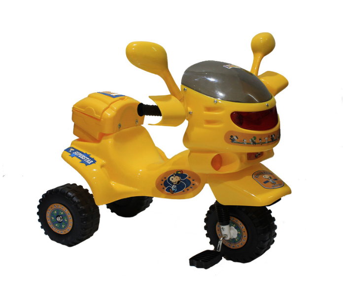 Babylove 25-226 Best Toy Colorful Tricycle With Basket - Yellow - Zoom Image 3