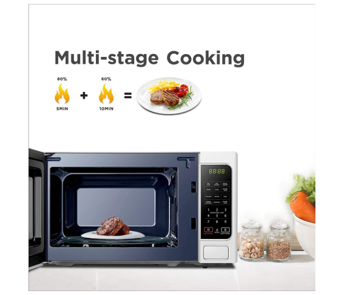 Toshiba MM-EM20P 800W 20Litre  Auto Cook Menu 11 Power Level Membrane Control Microwave Power Oven - White - Zoom Image 5