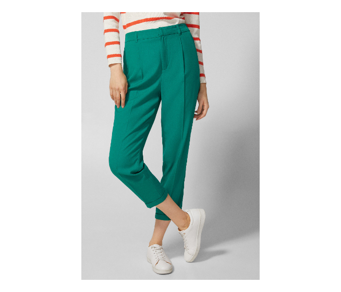 Springfield SS19 Cotton Plain Pant EU 42 For Women - Green - Zoom Image 2