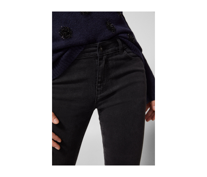 Springfield AW18 Fancy Denim Trouser EU 36 For Women - Black - Zoom Image 3