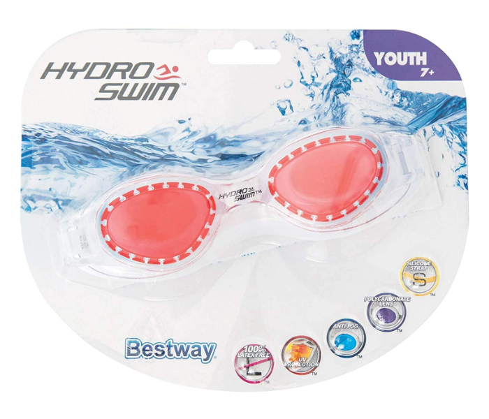 Bestway 21063 Hydro-Swim IX-500 Goggles - Red - Zoom Image 1