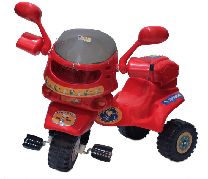 Babylove 25-226 Best Toy Colorful Tricycle With Basket - Red - Zoom Image 2