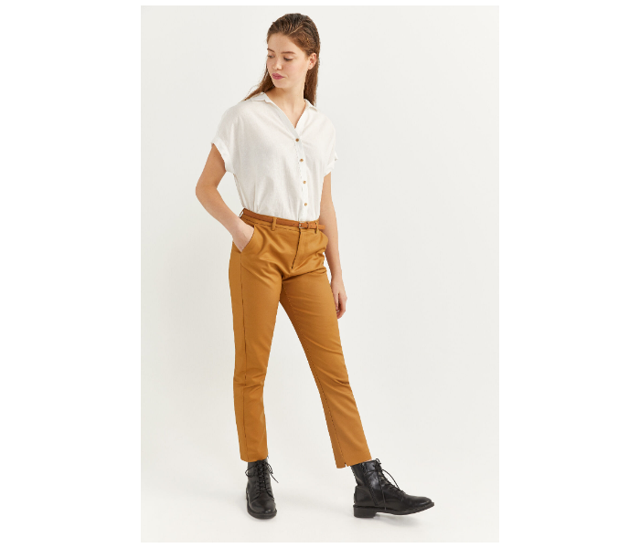 Springfield SS20 Plain Trouser Pant EU 38 For Women - Camel - Zoom Image 1