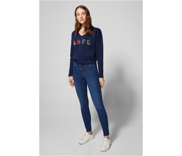 Springfield SS19 Denim Jeans EU 38 For Women - Navy - Zoom Image 1