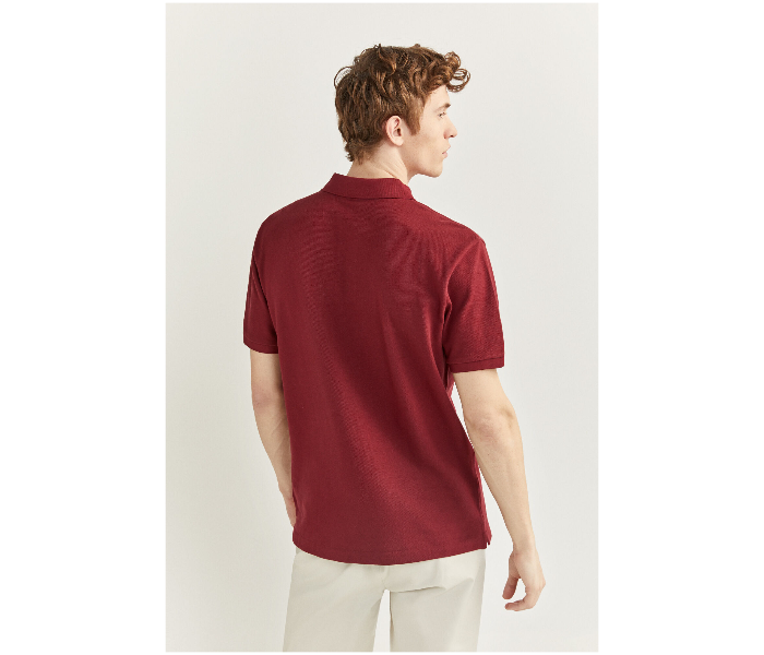 Springfield SS20 Basic Polo T Shirt XXXL - Burgundy - Zoom Image 4