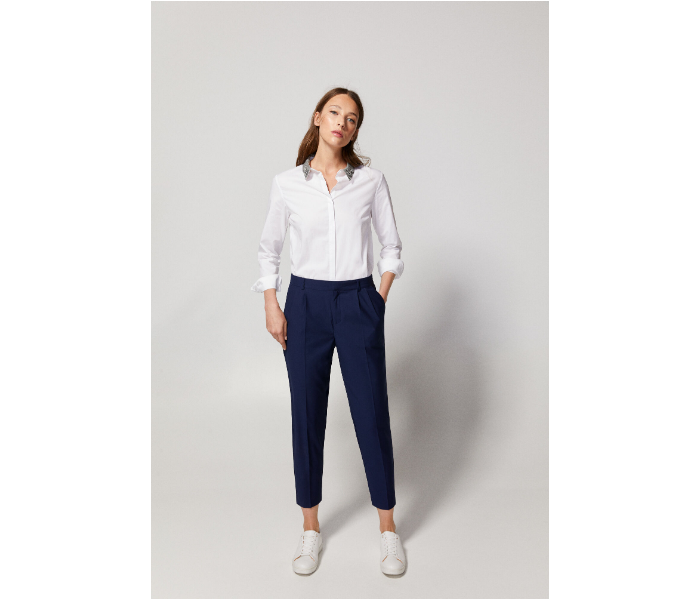 Springfield AW18 Long Sleeve Blouse EU 38 For Women - White - Zoom Image 3