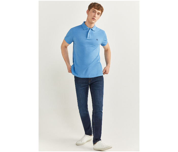 Springfield SS20 Basic Polo T Shirt Small - Light Blue - Zoom Image 2