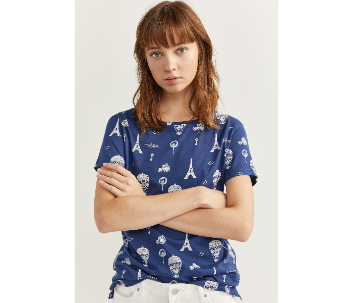 Springfield SS20 Doodle Print Tank Top Extra Large - Dark Blue - Zoom Image 4