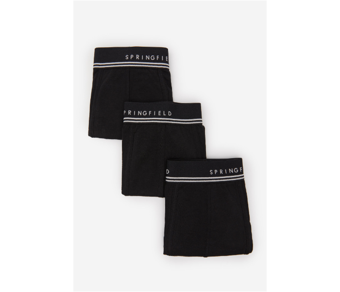 Springfield SS20 Pack of 3 Knitted Boxers And Slips Large For Men - Black and White - Zoom Image 1