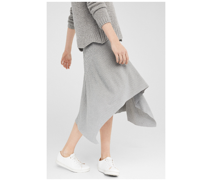 Springfield SS19 Handkerchief Midi Skirt Small For Women - Grey - Zoom Image 2