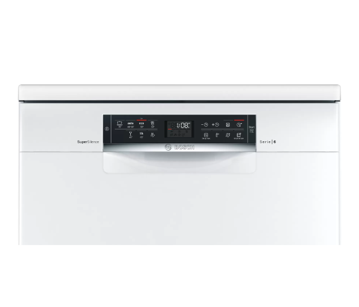 Bosch SMS67NW10M 60 Cm Series 6 Free-Standing Dishwasher - White - Zoom Image 2