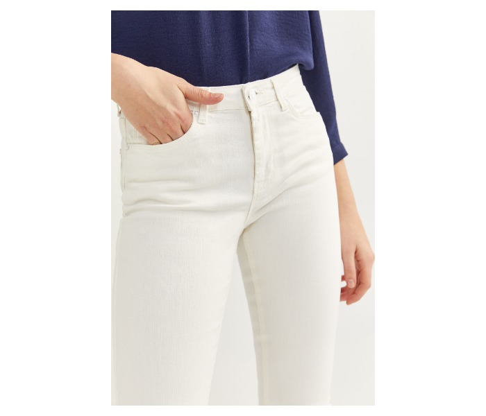 Springfield SS20 Plain Trouser EU 38 For Women - White - Zoom Image 4