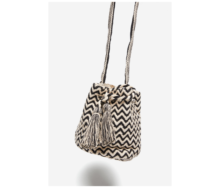 Springfield SS19 Sling Bag X-Small For Women - Black and White - Zoom Image 2