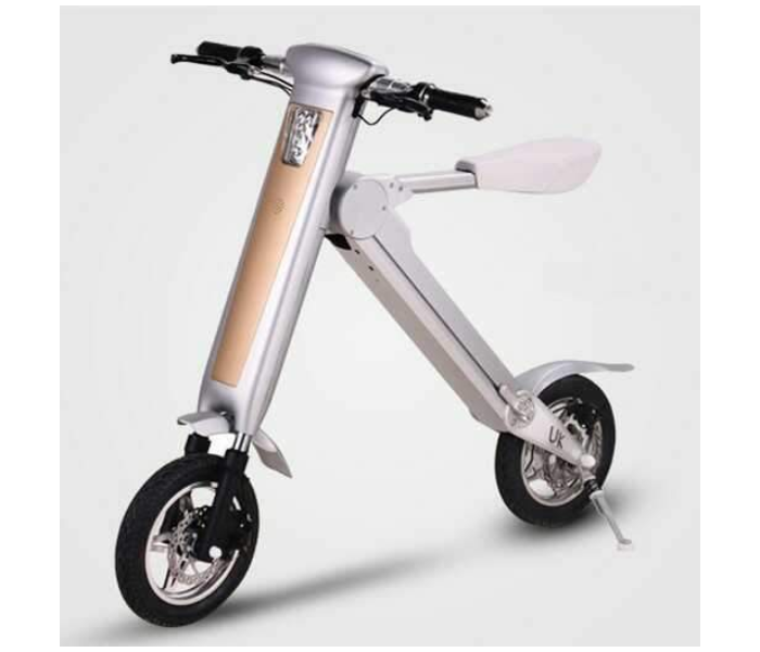 For All 350 Watts Futuristic Foldable Electronic Scooter- Silver - Zoom Image 1