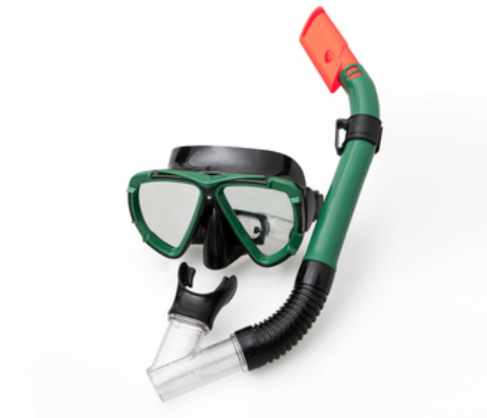 Bestway 24053 Hydro Pro Dive Mira Mask and Snorkel Set - Green - Zoom Image 1