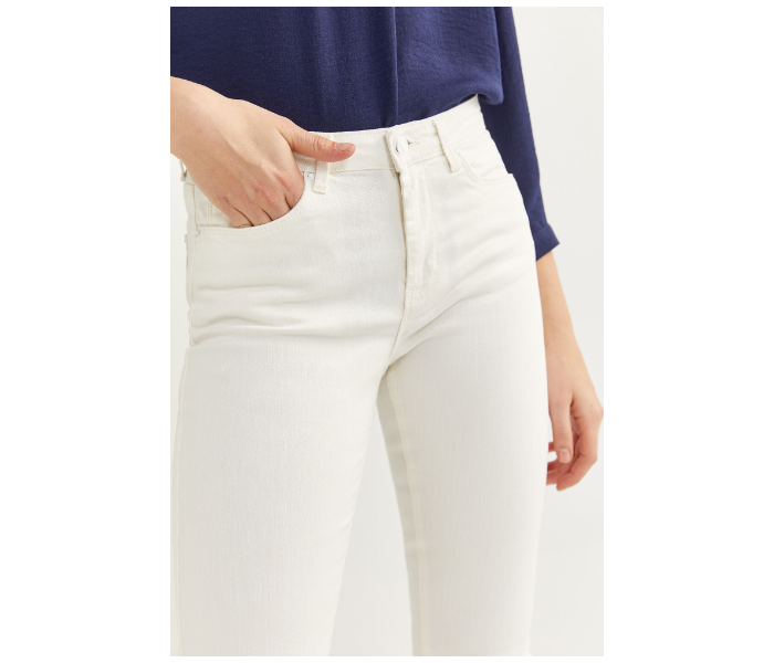 Springfield SS20 Plain Trouser EU 42 For Women - White - Zoom Image 4