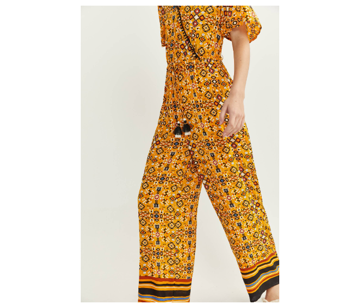 Springfield SS20 Printed Jumpsuit EU 42 For Women - Dark Yellow - Zoom Image 2