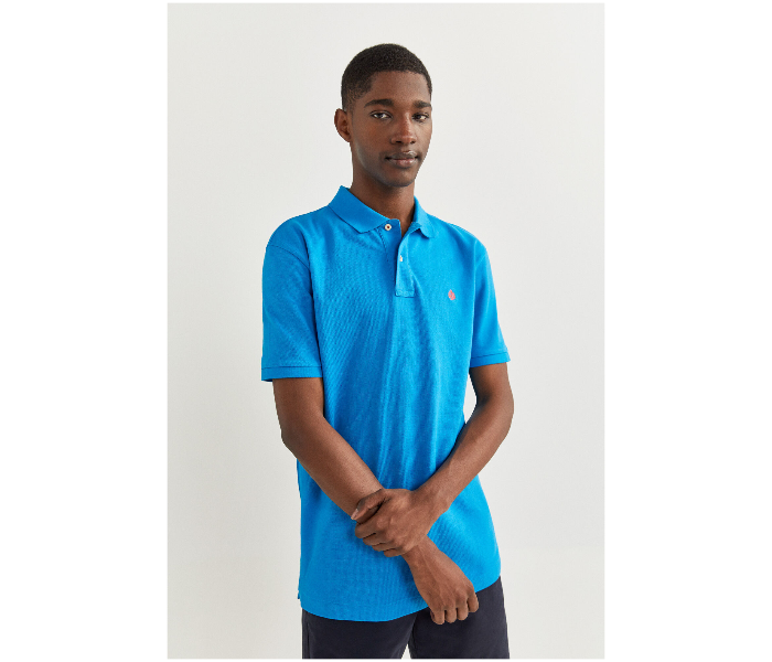 Springfield SS20 Basic Polo T Shirt Small - Turquoise - Zoom Image 3