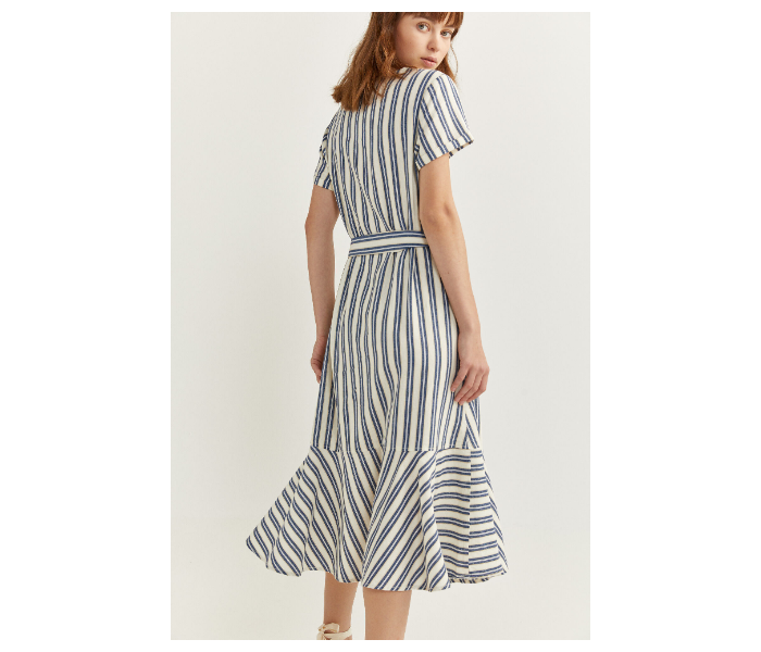 Springfield SS20 Striped Knit Dress EU 40 For Women - Blue - Zoom Image 2