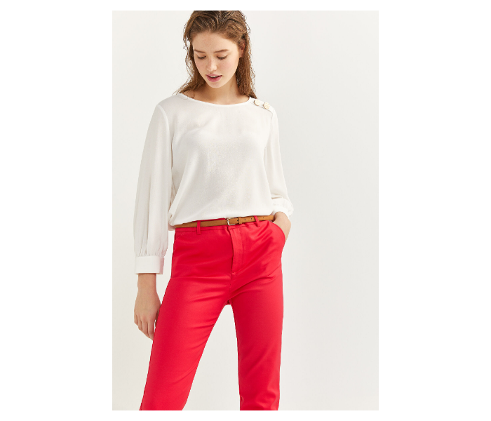 Springfield SS20 Plain Trouser Pant EU 38 For Women - Red - Zoom Image 1