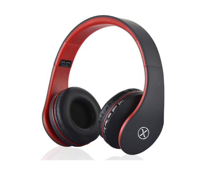 Xcell XLBHS500 Sporty Bluetooth Headphone - Red and Black - Zoom Image 2