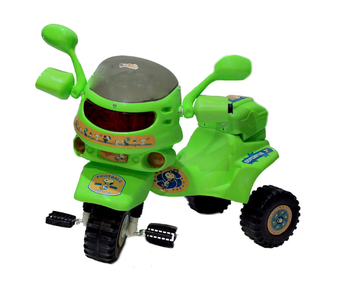 Babylove 25-226 Best Toy Colorful Tricycle With Basket - Green - Zoom Image 1