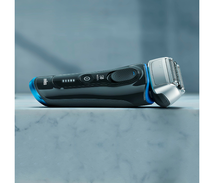 Braun 8325S Wet and Dry Shaver with Travel Case - Black and Blue - Zoom Image 4