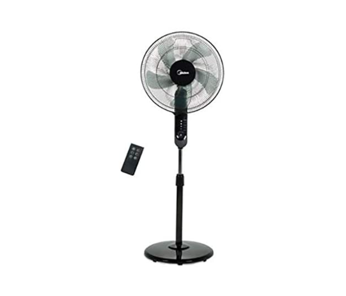 Midea FS40-15FR 16inch Stand Fan with Remote - Black - Zoom Image 1