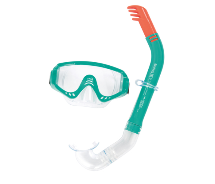 Bestway 24020 Snorkelite Mask and Snorkel - Green - Zoom Image 1