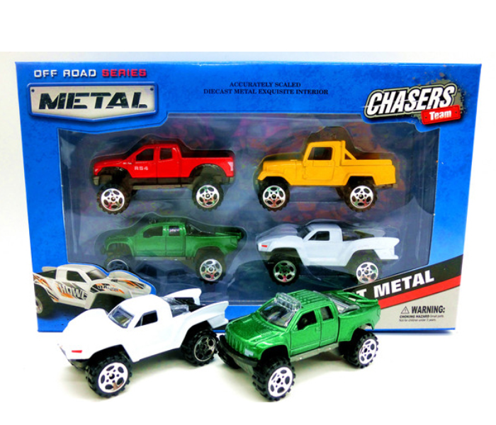 Family Center Pack of 4 Free Wheel Die-Cast Car - Zoom Image 1