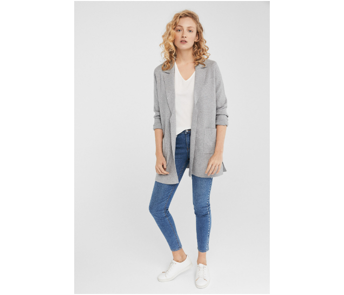 Springfield SS19 Cardigan Tricot Small For Women - Grey - Zoom Image 1