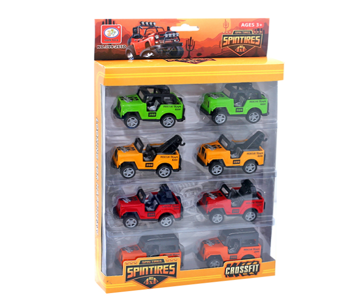 Family Center Pack of 8 Pull Back Jeep - Zoom Image 3