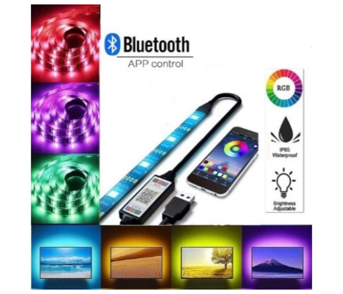 Bluetooth 2 Mtr LED Strip Light - RGB - Zoom Image