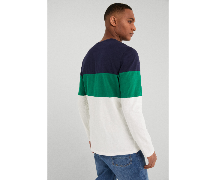 Springfield SS19 Basic Striped T-Shirt Medium - Green - Zoom Image 2