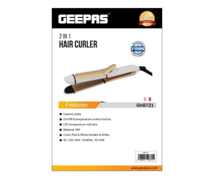 Geepas GH8721 Hair Curler - Gold  - Zoom Image 3