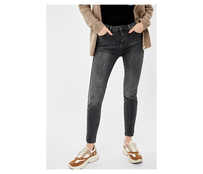 Springfield AW19 Fancy Double Shaded Denim Jeans EU 42 For Women - Dark Grey - Zoom Image 3