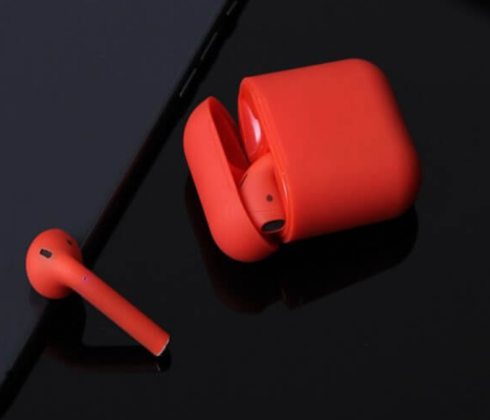 V 11 Wireless Bluetooth Airpod - Red - Zoom Image 2