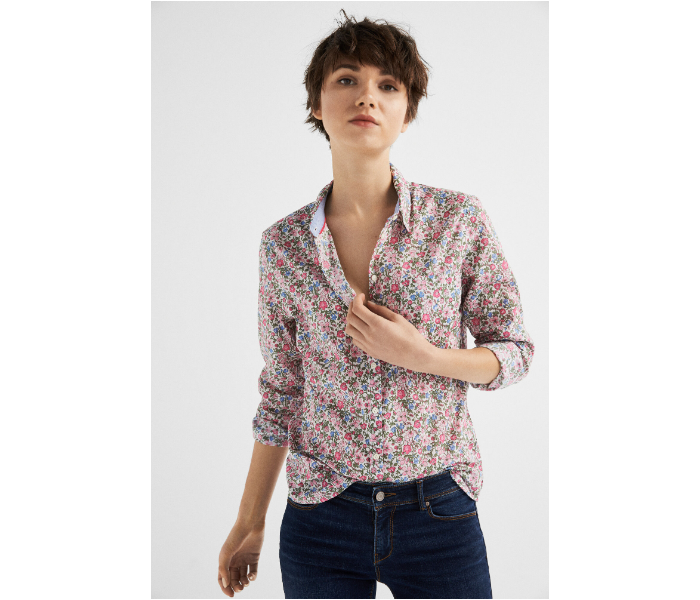 Springfield SS19 Long Sleeve Floral Blouse EU 36 For Women - Light Pink - Zoom Image 1