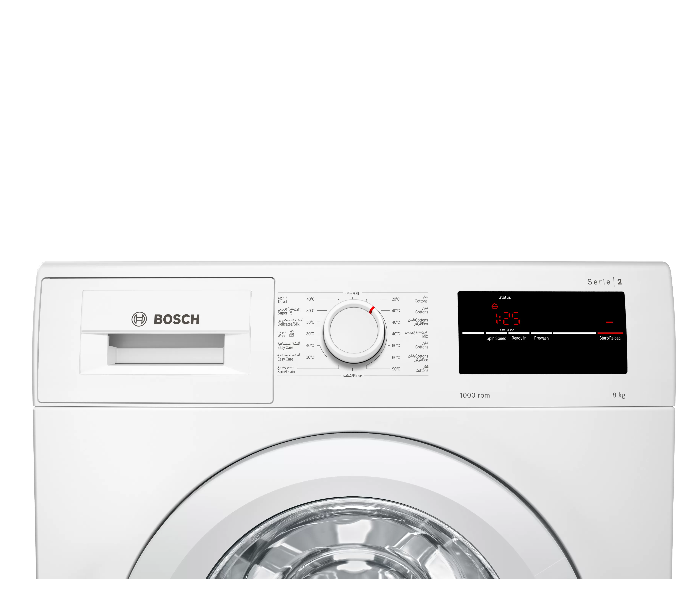 Bosch WAJ20180GC 8 Kg 1000 Rpm Series 2 Front Loader Washing Machine - White - Zoom Image 3