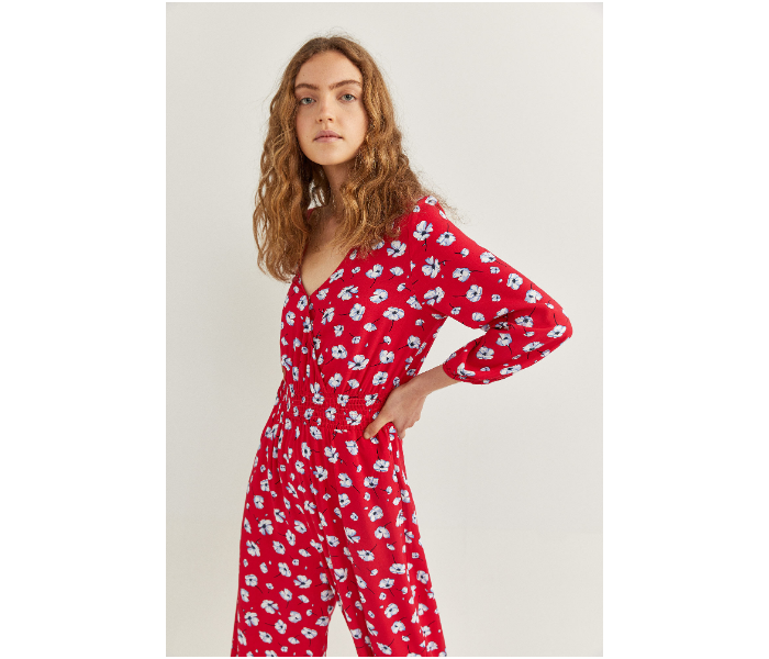 Springfield SS20 Floral Jumpsuit EU 44 For Women  - Red - Zoom Image 4