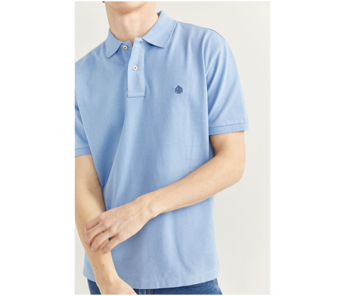 Springfield SS20 Basic Polo T Shirt XXL - Sky Blue - Zoom Image 2