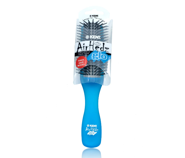 Kent Airhedz AHGLO01 Glo Half-Radial 9 Row Hair Brush - Aqua - Zoom Image 3