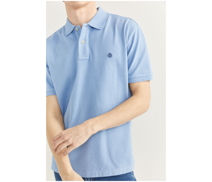 Springfield SS20 Basic Polo T Shirt XXXL - Sky Blue - Zoom Image 2