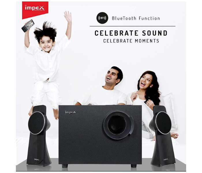 Impex HT2104 2.1 Ch Multimedia Speaker System - Black - Zoom Image 4